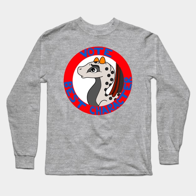 Vote for Kelvin the Dragon Long Sleeve T-Shirt by RockyHay